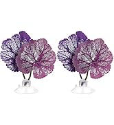 iplusmile Betta Fish Leaf Pad- 2Pcs Aquarium Leaf Hammocks Pad Fish Tank Plants Accessories for P...
