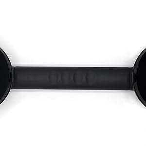 Black exercise or training bar with round ends, photographed against white background showing full length view.