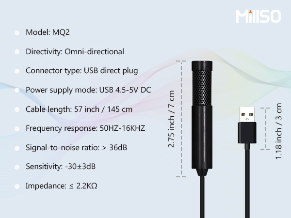mini USB microphone for laptop