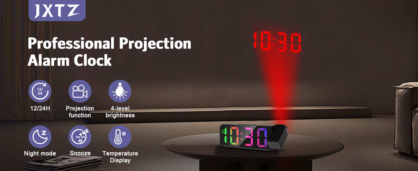 Projection alarm clock