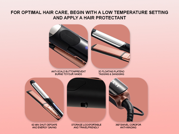 2-in-1 hair straightener