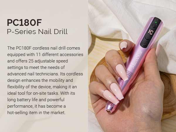 MelodySusie Cordless Electric Nail Drill