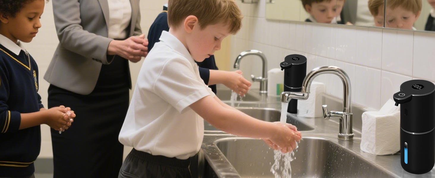 The automatic soap dispenser touchless is designed for versatility