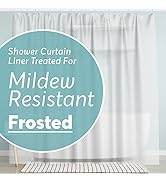BigFoot Shower Curtain Liner – 72 x 72 PEVA Heavy Duty Shower Curtain with Rustproof Metal Gromme...