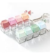 NiXianLinGo Quiet &amp; Loud Keyboard Fidget Toys for Adults to Relief Stress Anxiety, 2 PCS Pink Gre...