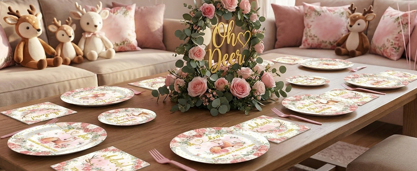 Oh Deer Baby Shower Decorations