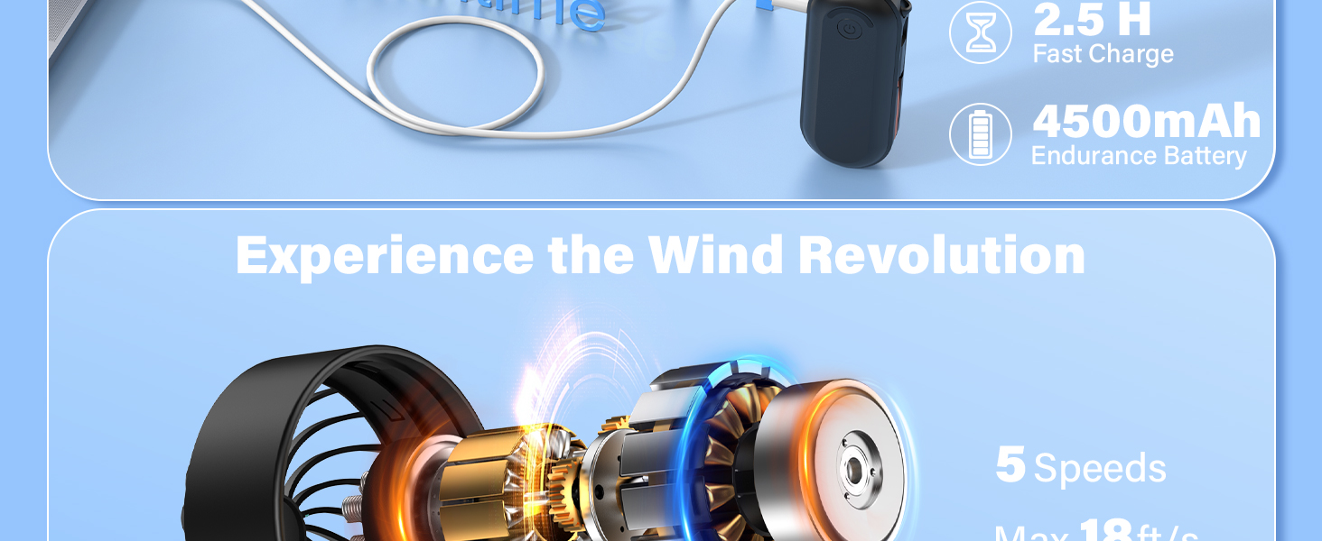 portable fan rechargeable
