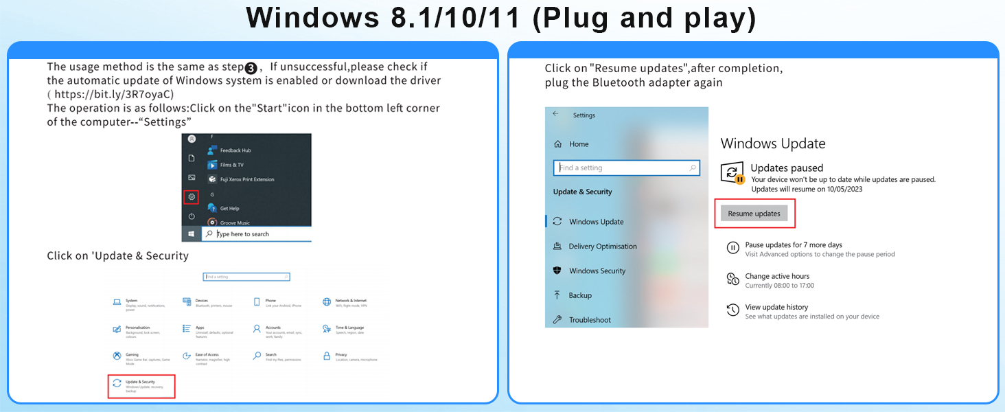 bluetooth usb Controlador de PS4 PS5 Switch