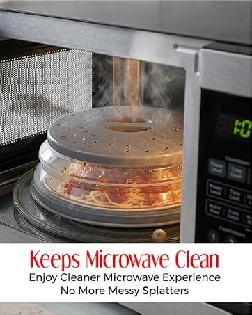 Galleyby Splatter Cover keeps Microwave Clean