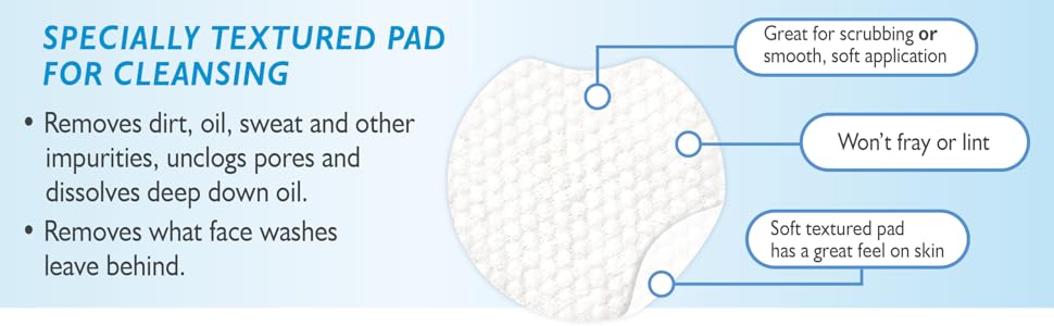 Close-up image of pad with features called out