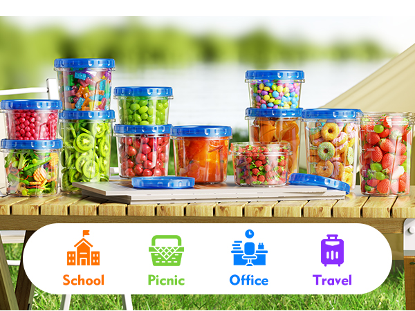 small food containers with lids