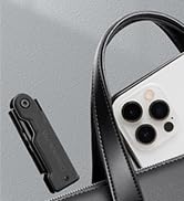 WORKPRO 3-Pack Folding Utility Knife Set, G10 Handle Box Cutter with 10 Extra SK5 Blades, Quick-C...