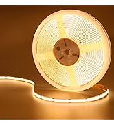 KXZM 32.8ft(10M) 24V COB LED Strip Light Warm White 3000K 3840LEDs CRI 93+ 6800lm Uniform Glow Do...