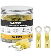 Sanuke 50pcs 12-10 AWG Yellow 1/4