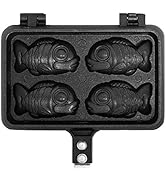 CookKing - Taiyaki Japanese Fish-shaped Pancake Double Pan (Mini Fish Pan)
