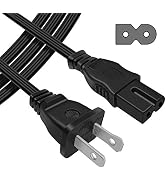 [UL Listed] Powseed 6Ft 2 Prong Polarized AC Wall Power Cord Cable Plug for Sony PlayStation 1 2 ...