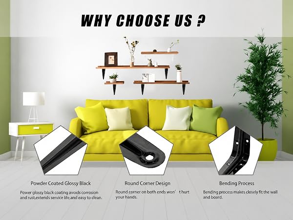 Heavy Duty L Brackets for Shelves