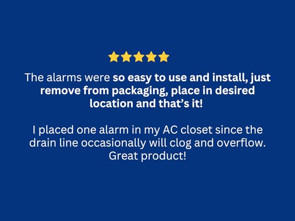 Flood Buzz water leak alarms