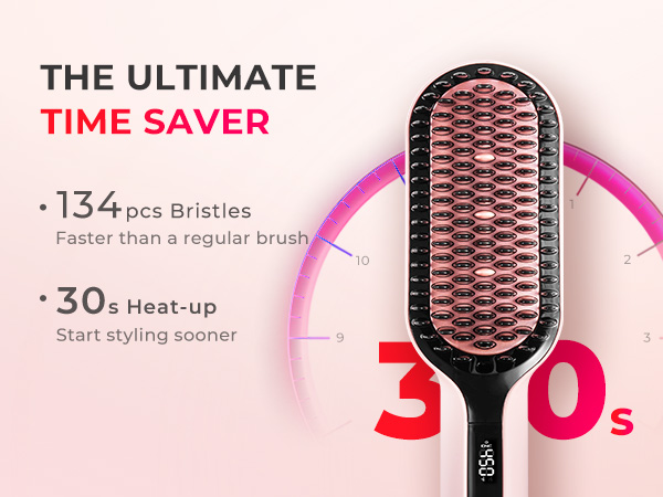 hair straightener brush