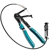 LIBRATON Flexible Hose Clamp Pliers, 27.5" Radiator Hose Clamp Pliers, 8-50mm Adjustable Ratcheti...