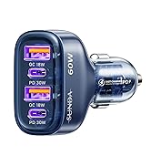 SUNDA 60W USB C Fast Car Charger