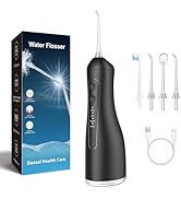 Reva Portable Oral Irrigator Water Flosser for Teeth Cleaning - Cordless, Rechargeable, IPX7 Wate...