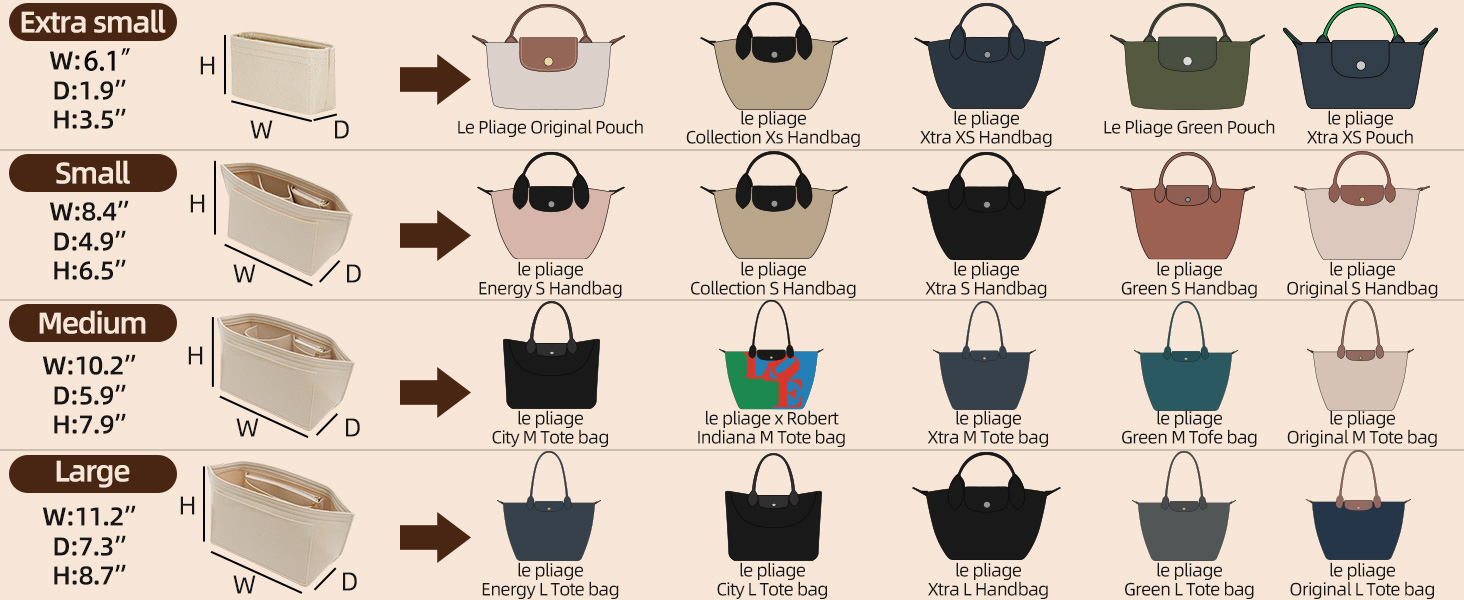 Longchamp bag organizer