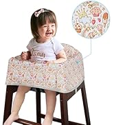 Dual-Belt High Chair Cover, Baby High Chair Cover, Upgrade Version, for Wooden or Restaurant High...