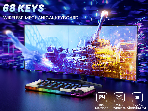 wireless gaming keyboard