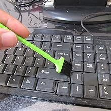 Computer keyboard cleaning brush, chassis fan cleaning brush, graphics card cleaning brush