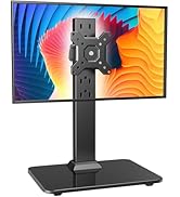 HUANUO Monitor Stand, Holds up to 44lbs Freestanding VESA Monitor Mount for 13?–34? Screens, 5 He...
