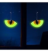 Halloween Glow Cat Eyes Indoor Outdoor Decoration in Dark Halloween Eyes for Window Wall Door Gar...