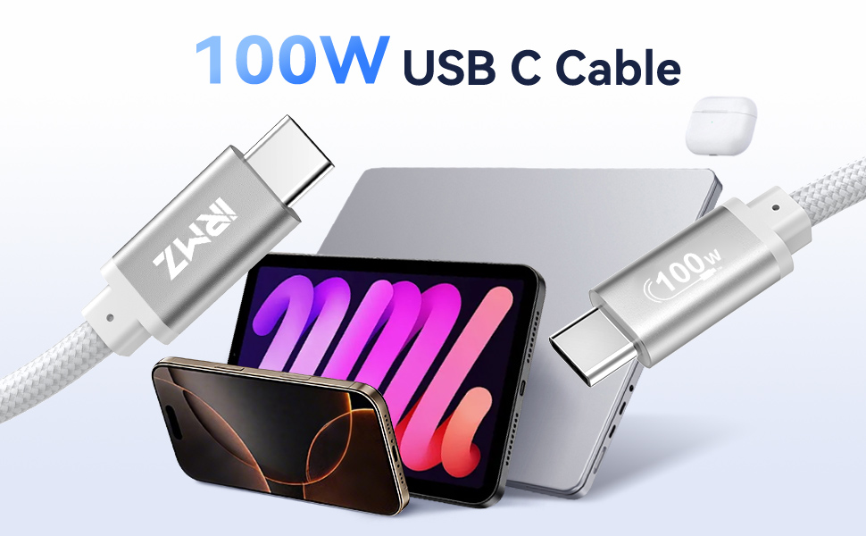 100W USB C Cable