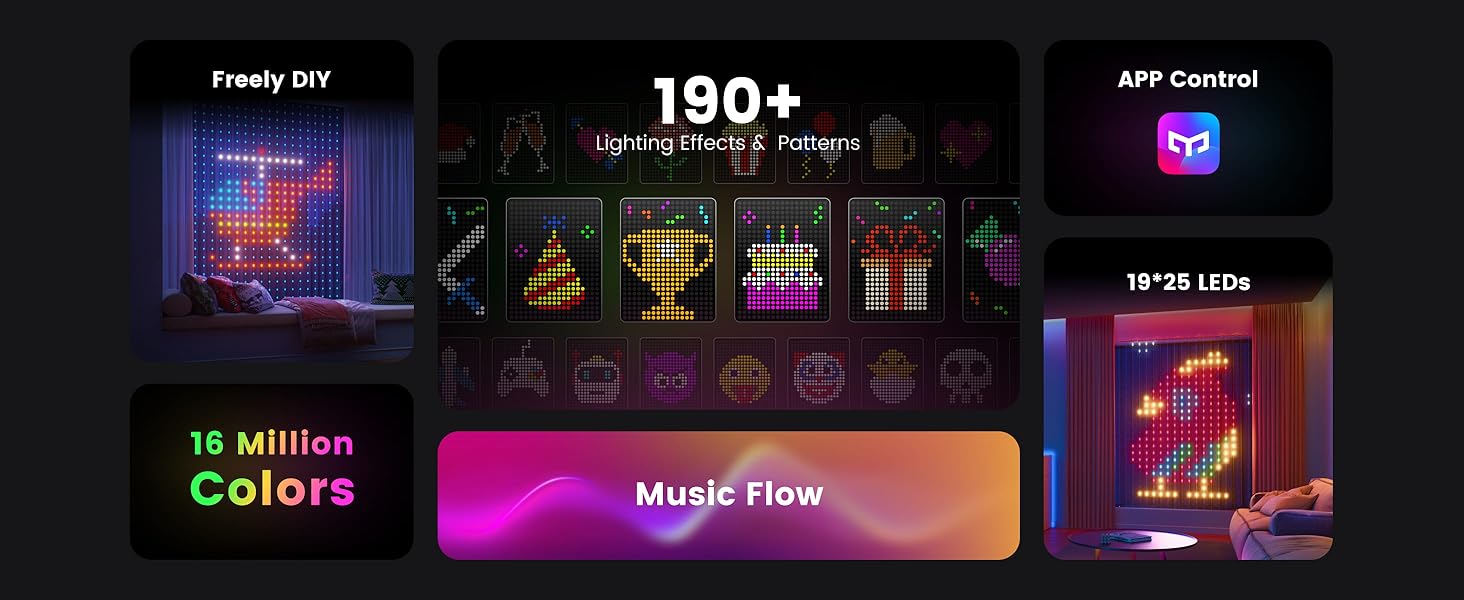 Smart Curtain Light for Christmas/Halloween/New Year