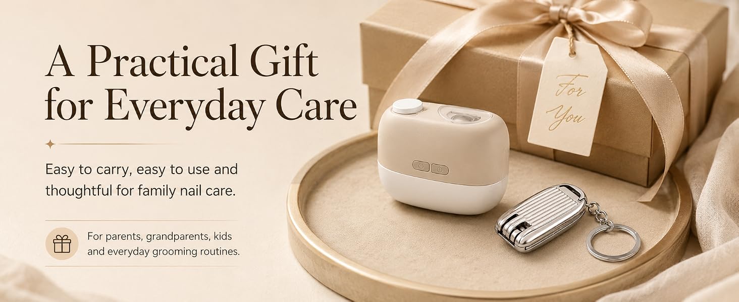 Easy to carry, easy to use andthoughtful for family nail care.