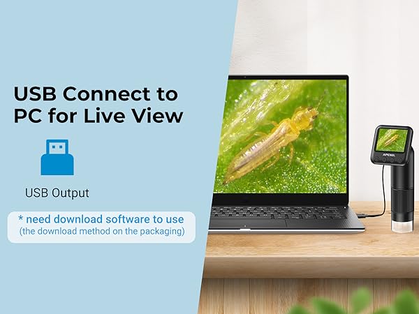 APEXEL 800X Handheld Digital Microscope