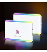 2-Pack Motion Sensor Night Light – Cruise Approved, Magnetic &amp; Rechargeable with USB, RGB Color-C...