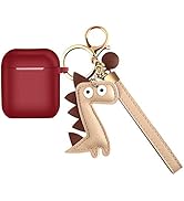 Simr Skin for AirPods Case, [Upgraded Thicker] Shockproof Air Pods Protective Cover W/ Cute Keych...