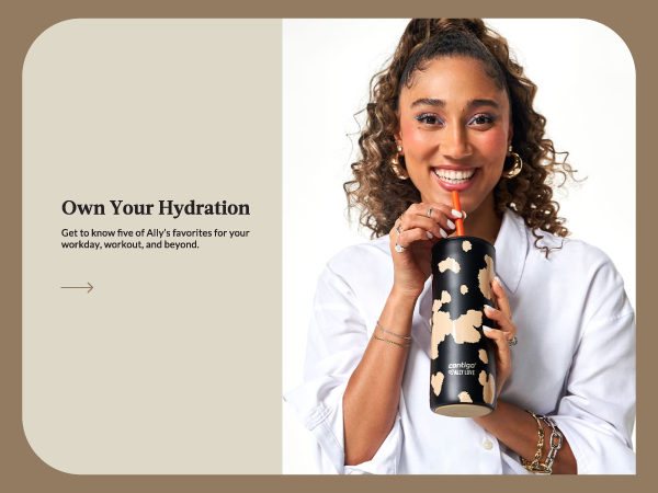 Contigo Ally Love workout instructor water bottle hydration chief trendy cute workday sip happy nice