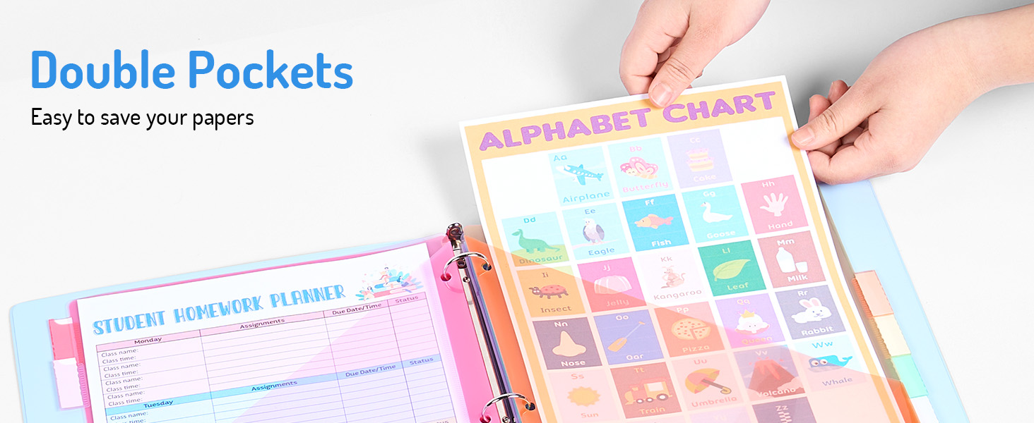 dividers with pockets