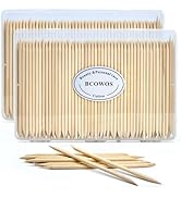360PCS Orange Sticks for Nails in a Case - 4.5 inch Double Sided Wooden Cuticle Pusher Sticks for...