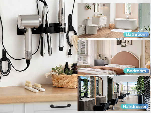hair tool organizer wall mount