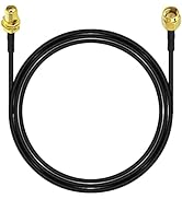 YOTENKO SMA Female Bulkhead Mount to SMA Male Extension Coaxial Cable RG174 10 ft/ 3M RF Coaxial ...