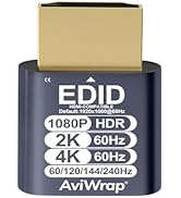 AviWrap HDMI Dummy Plug,240Hz HDR EDID Emulator Virtual Display Adapter,HDMI Headless Adapter,Sup...