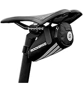 ROCKBROS Bike Saddle Bag Small Seat Bag Bicycle Bag Under Seat Bike Accessories Storage Pouch Ult...