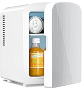 Antarctic Star Compact Refrigerator, Portable Mini Fridge, Skin Care 4L Capacity/6 Cans, for Bedr...