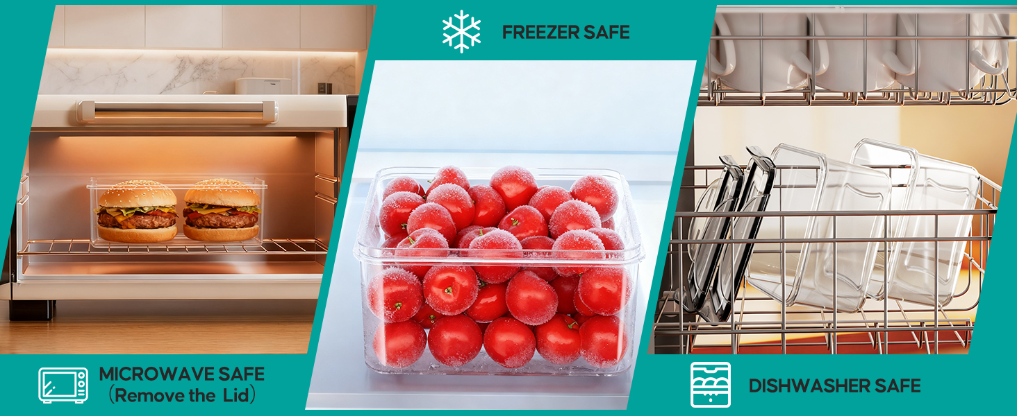 Food Storage Containers with Lids Airtight