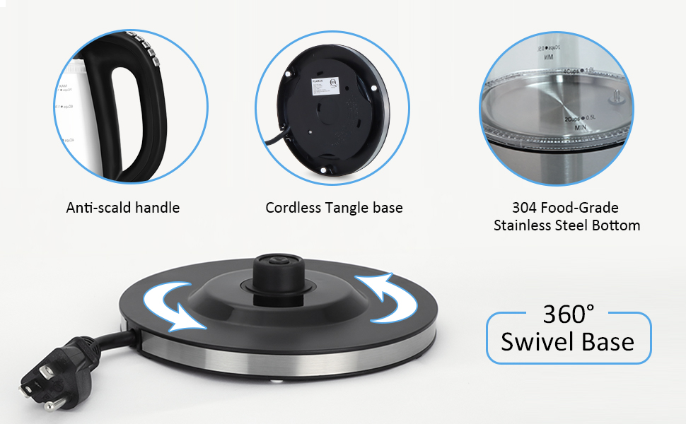 electric kettles for boiling water temp control