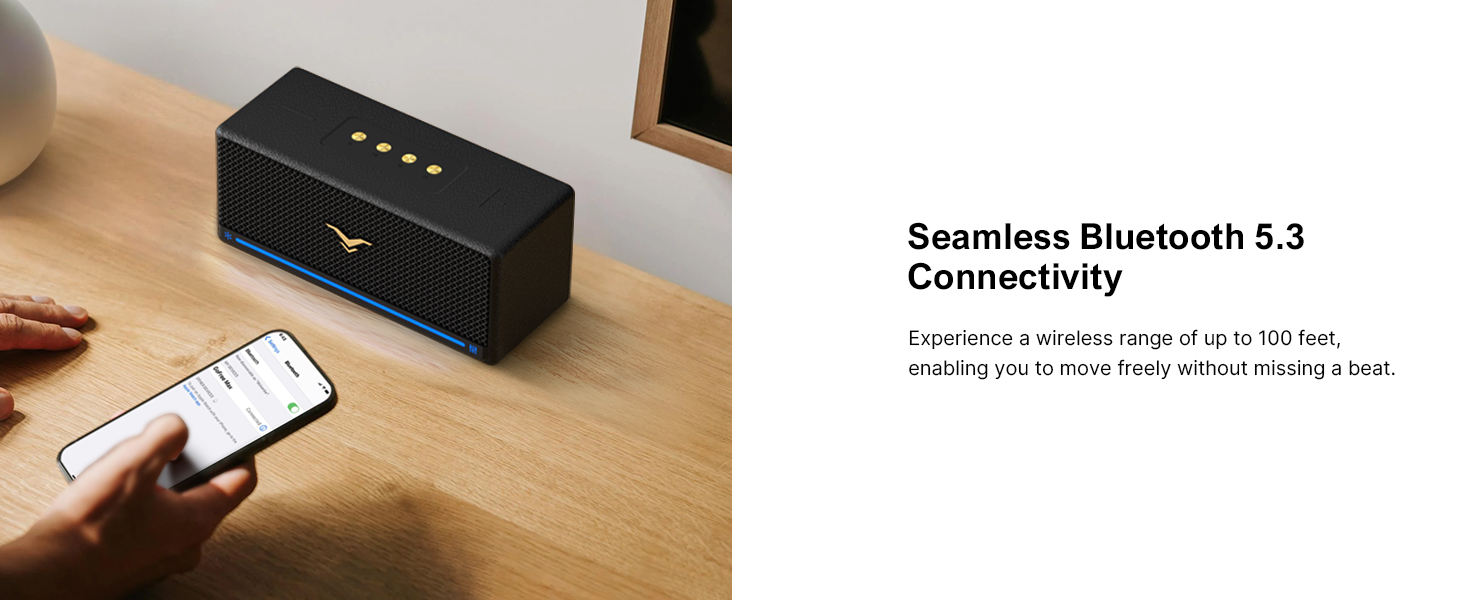 Bluetooth Speaker with Blueooth 5.3 Connectivity