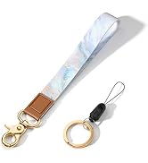 Hsxnam Wrist Lanyard Key Chain, Cute Wristlet Strap Keychain Holder for Women Men Car Keys ID Bad...